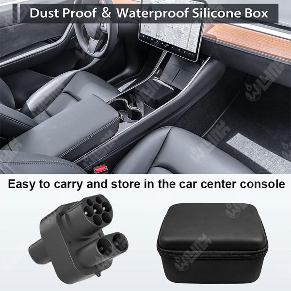 Tesla EV Adapter CCS2 Adapter Level 2 EV Charging Connector IP54 Mating Waterproof EV Charging Connector