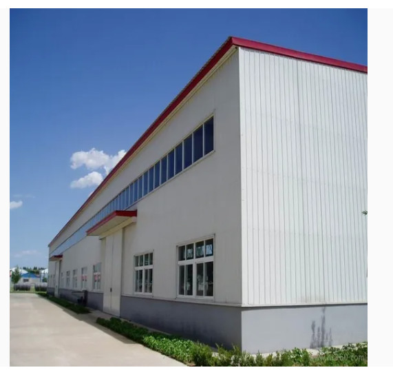 Steel Frame High-Rise Prefab Workshop with Office