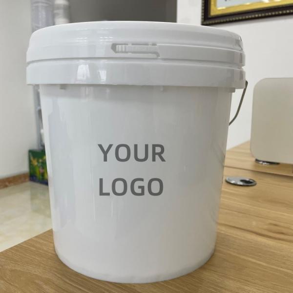 1L Round Plastic Pail Container with Lids for Sustainable and Eco-Friendly Packaging
