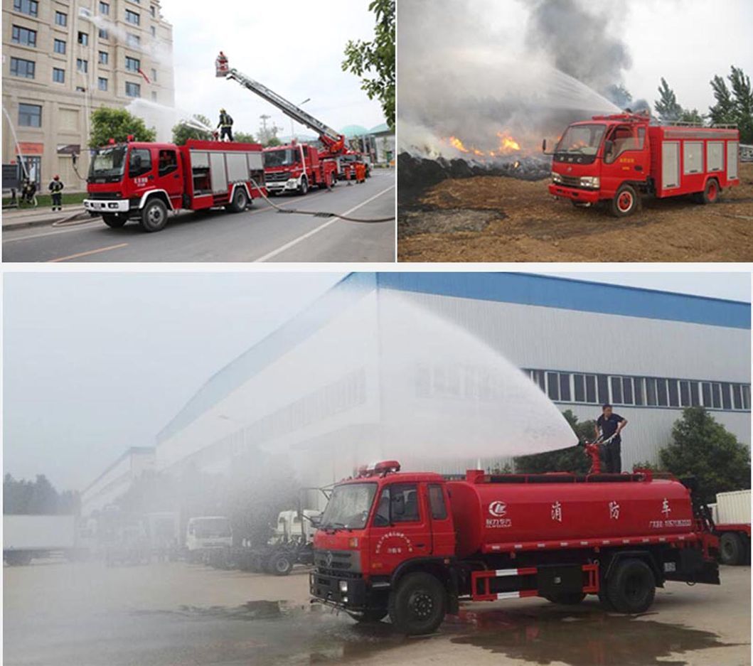 HOWO 8000liter Water Tanker Fire Engine Truck Rescue Monitors for Sale