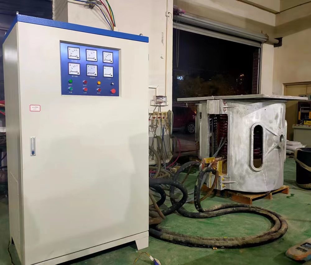 750KGS Induction Melting Furnace For Copper Melting, Brass, Bronze