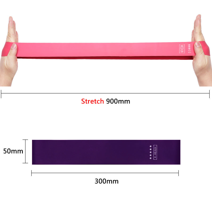 Exercise Gym Strength Training Resistance Bands Sport Rubber Fitness Mini Bands