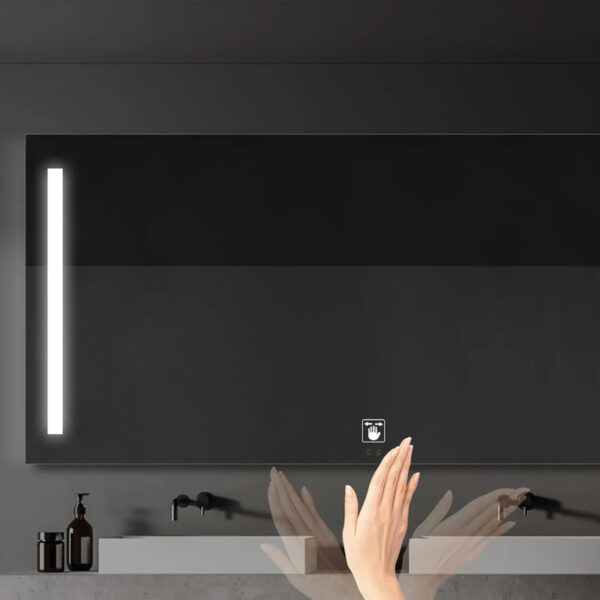 5mm Lighted Bathroom Makeup Mirror Magnifying Illuminated Bathroom Vanity Mirror Customized