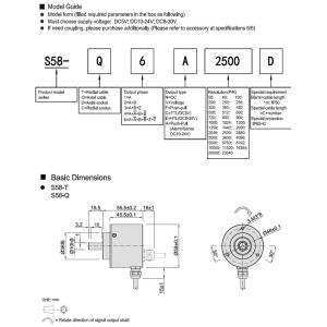 Rotary 48mm 6000RPM High Resolution Rotary Encoder