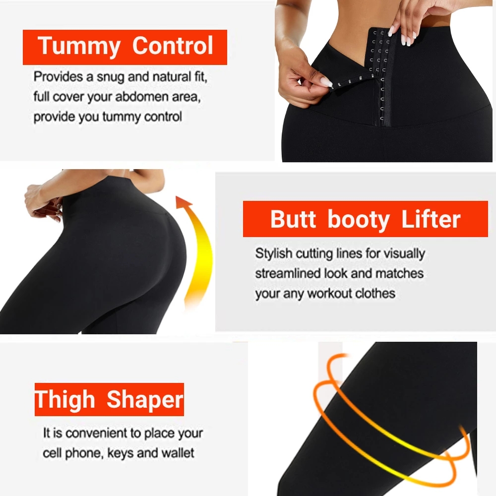 HEXINear Fitness Leggings Thong Body Shaper Waist Trainer Photo Standard Thickness