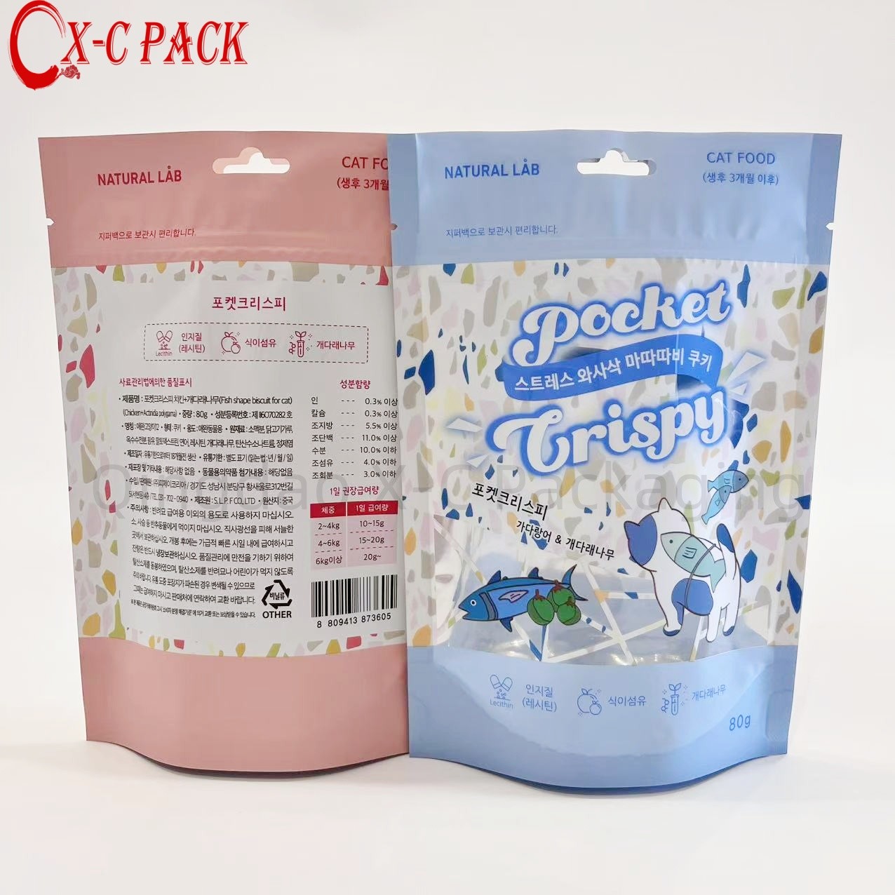 Eco-Friendly Moisture-Proof Pet Plastic Dog Food Bag Resealable Zipper Stand-up Pouch with Mylar Pedigree Dog Food Packaging