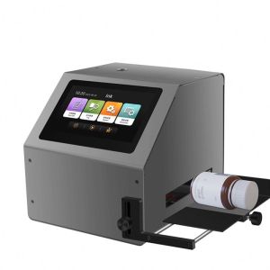 Smart Static Desktop Bottle Batch Coding Machine With Touch Screen