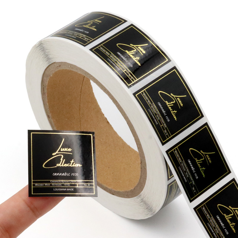 Customized Self Adhesive Waterproof Shampoo Lotion Bottle Label Printing