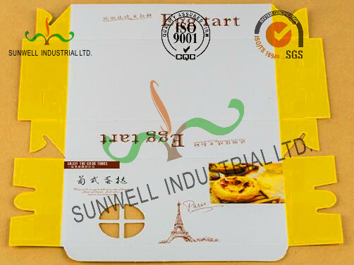 Eco Friendy 300G White Cardboard Food Packaging Boxes , Square Cardboard Gift Packaging Boxes