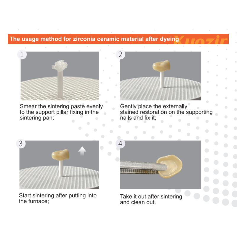 Firing Paste Easy Removal Dental Zirconia Sintering No Post Sintering Processing