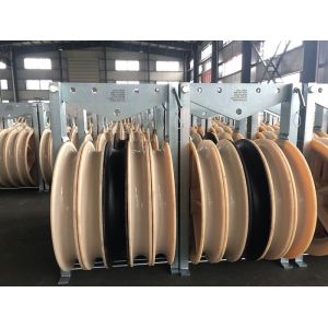 Galvanized 822mm Cable Pulling Conductor Stringing Blocks