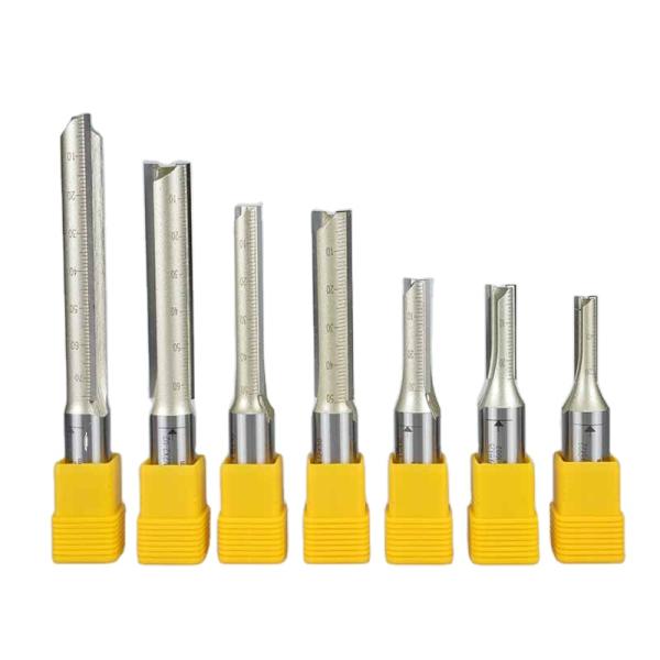 Wooden Milling Cutter CNC 2 Flute End Mill Straight Slotting Cutting Bit for Wood Arden Bits Double Flute Straight Bits