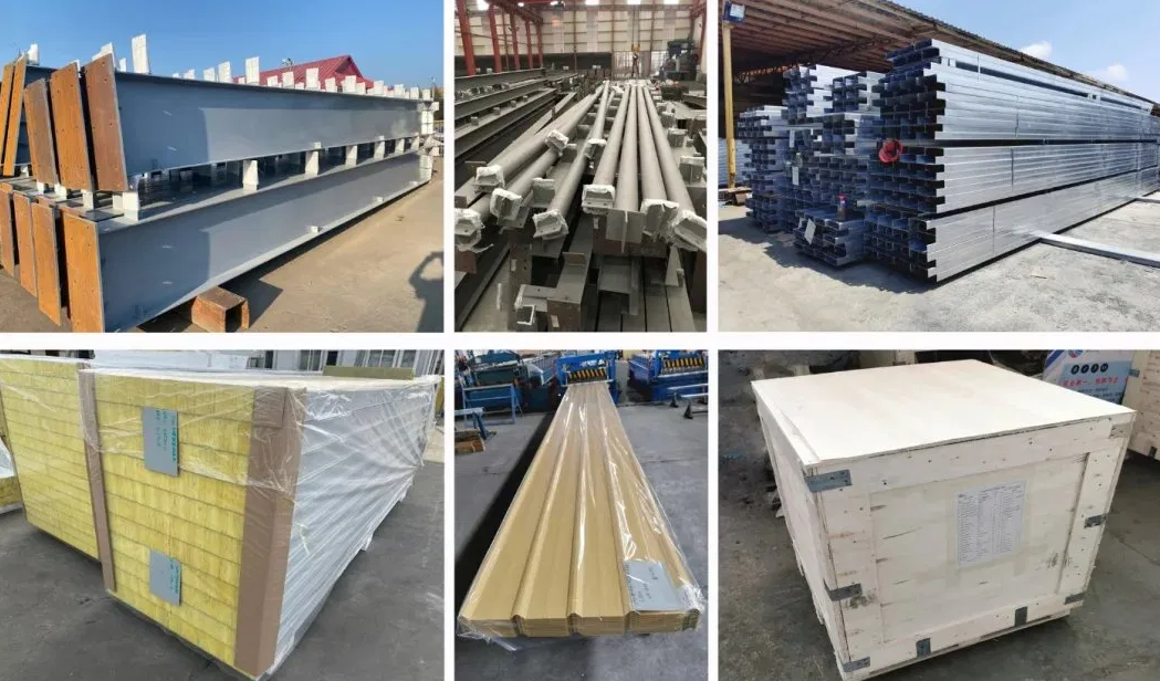 Q235B Q355B Floor Area Multi Span Steel Buildings Factory Expansion Space