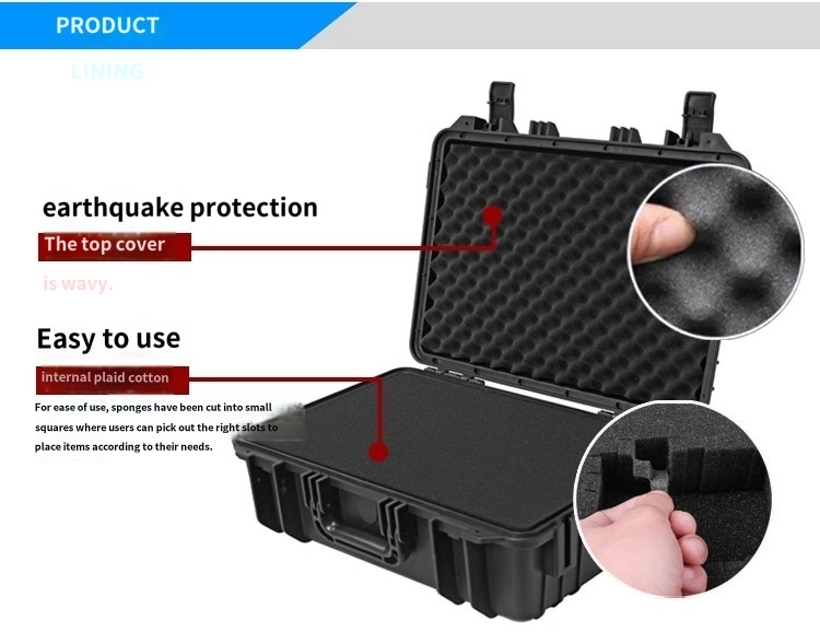 Customizable Travel Tool Box Impact Proof Hard Flight Case Convenient Use
