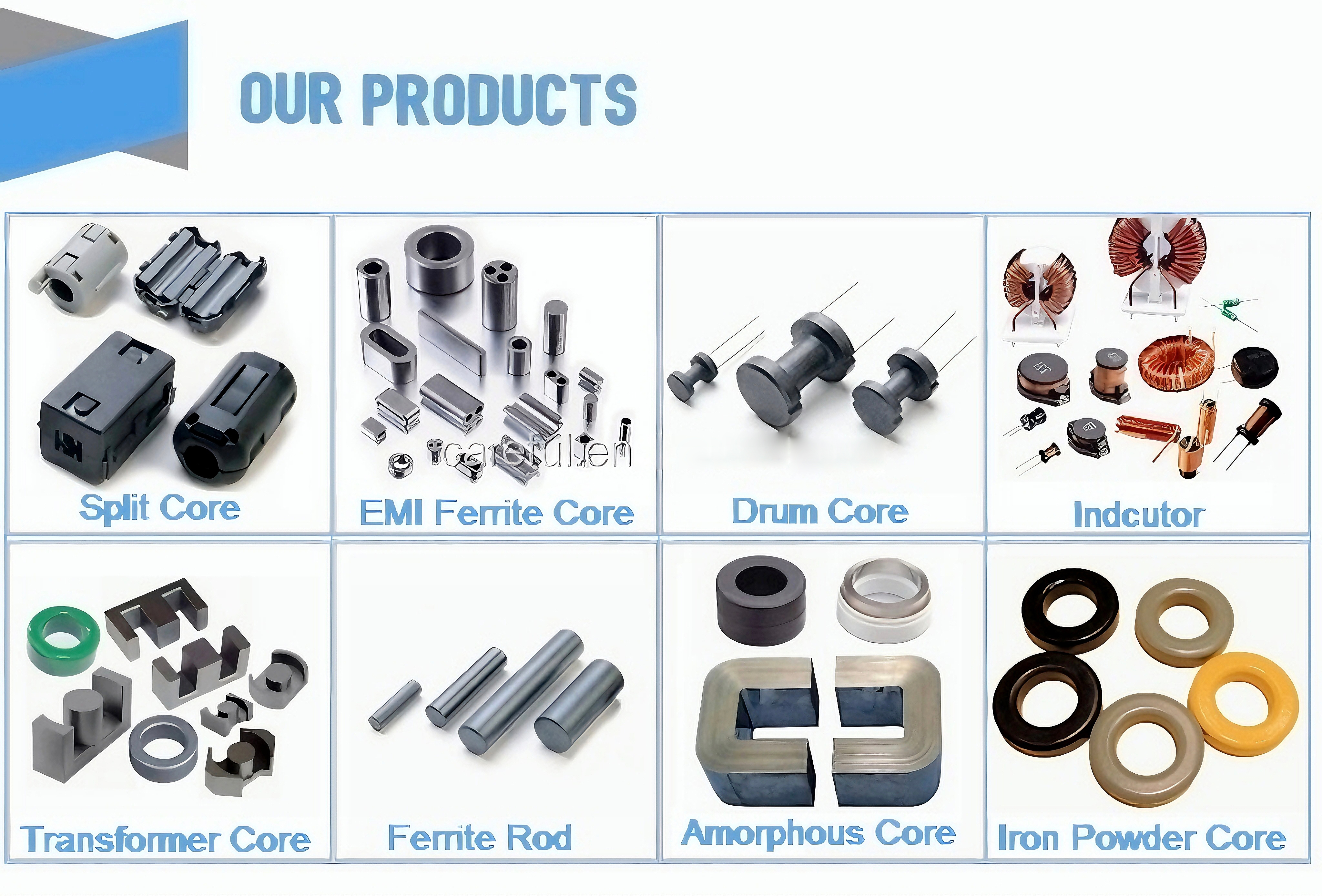 SCRC 250A Ferrite Split Core Current Suppressor NiZn Material