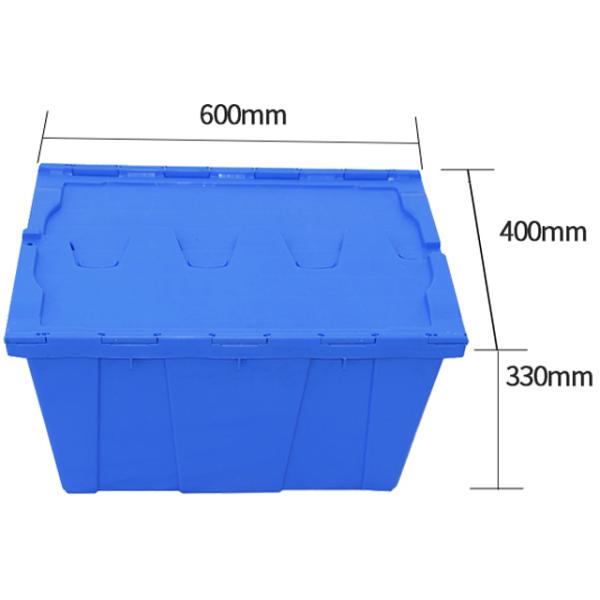Wholesale Solid Style Large Moving Boxes Stackable Plastic Crate Foldable Storage Crate