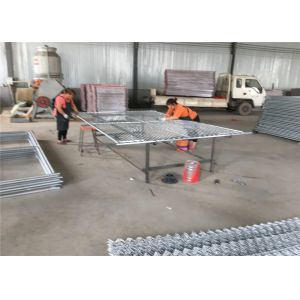 Quality 6'x12' temporary chain link fence panels tubing 1⅜&quot;(35mm)x 16ga thick aperture 2&quot;x2&quot;(50mm x 50mm) x 13ga/2.3mm for sale