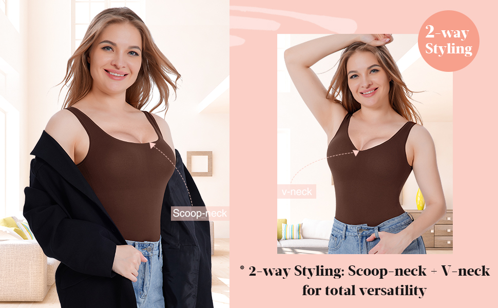 Medium Control Women's Shapewear Bodysuit XS XL 3XL Sizes in Spandex / Nylon Fabric