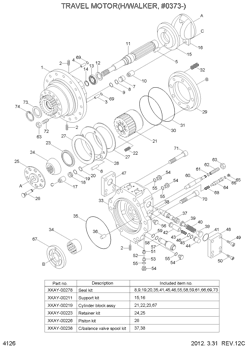 XKAY-00278 XKAY00278 Hyundai HCE Seal Kit Fits Excavator Travel Motor R305-7