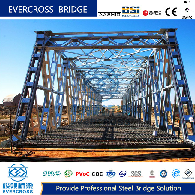China COC Certificate Prefabricated Truss Bridge Composite Deck Truss Bridge Galvanized on sale
