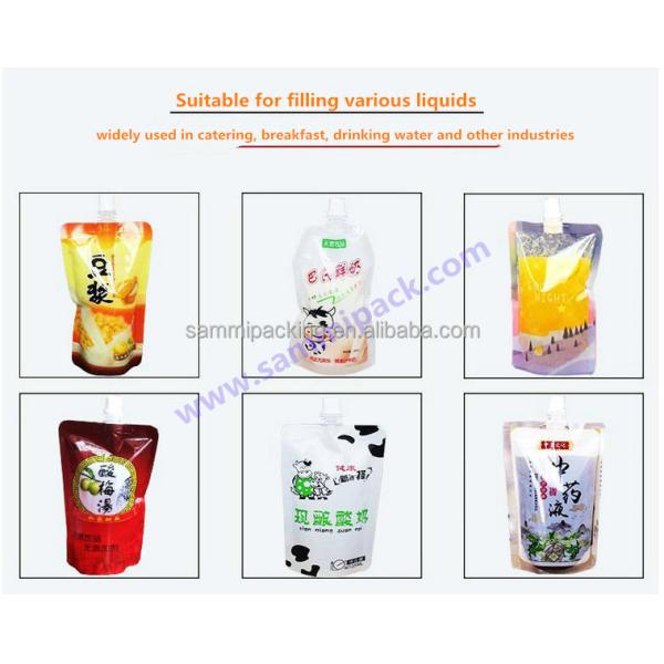 Stand up Spout Bag Sachet Water Pouch Filling Machine
