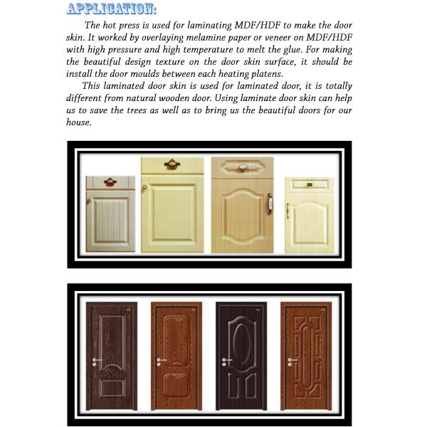 Automatic Door Skin Press Machine Wood Cabinet Door Making Machine