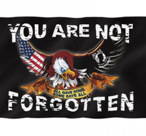You Are Not Forgotten Flag Polyester Material Powmia Screen Printing
