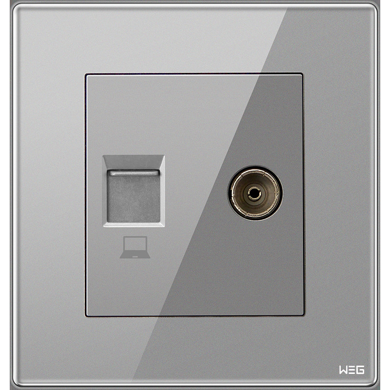 Quality Tin Phosphor Bronze Gray Wall Mounted Plug Socket for sale