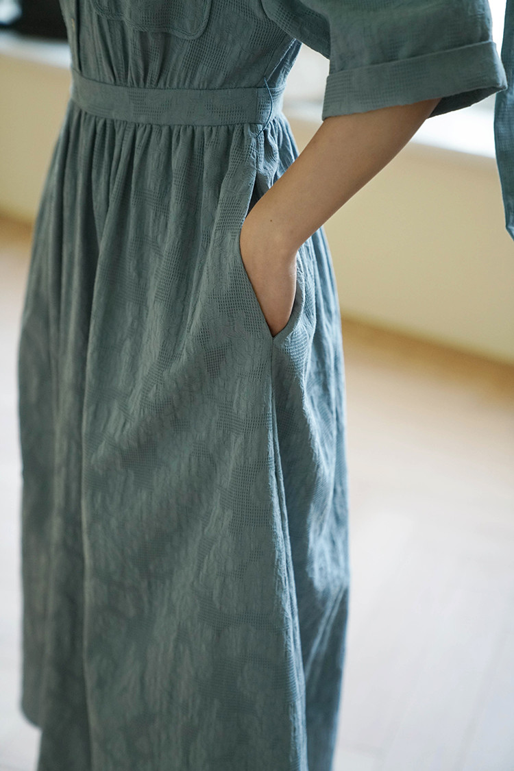 linen cotton maxi dresses for women woven fabric clothing