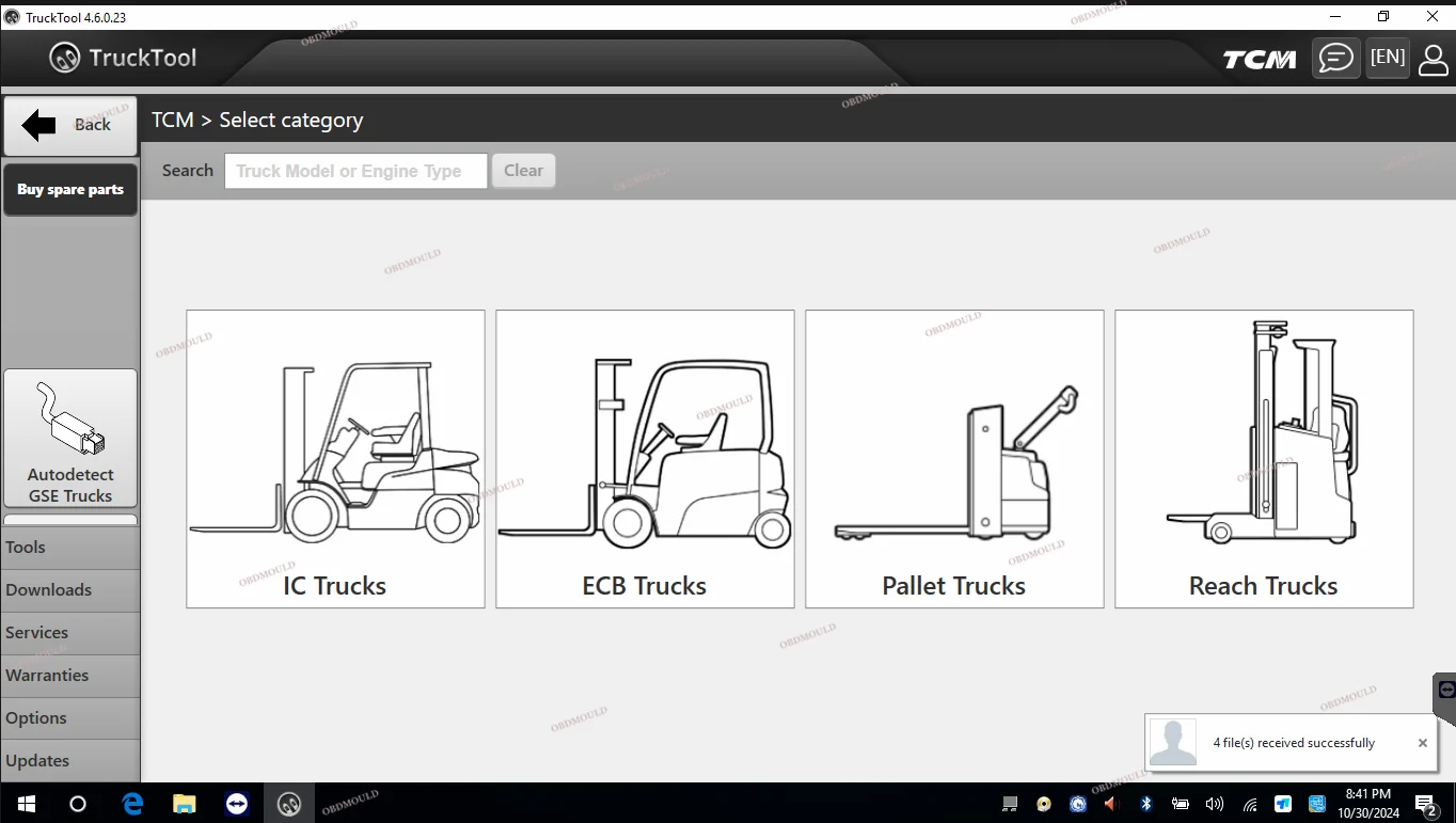 Universal Forklift Diagnostic Tool TruckTool For Resetting AGV Model Service Counter Wizard For MITSUBISHI, ET, TCM, UNI