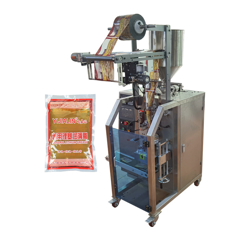 Quality 4 Sides Liquid Packer Machine 10ml Grease Pouch Packing Machine for sale