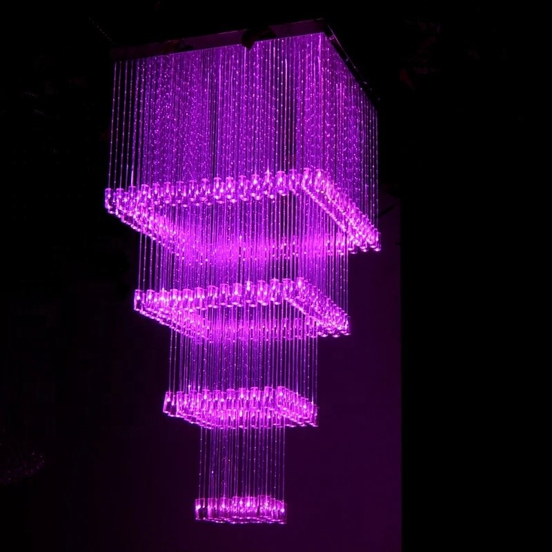 Custom chandelier Hotel Project fiber optic wedding chandelier(WH-NC-119)