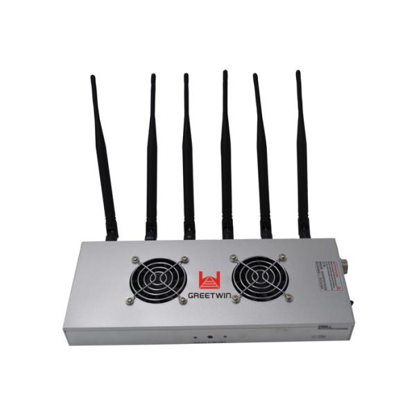 6 Antennas 12W 4G2300 LTE800 LTE2600 Cell Phone Signal Jammer 30 Meters