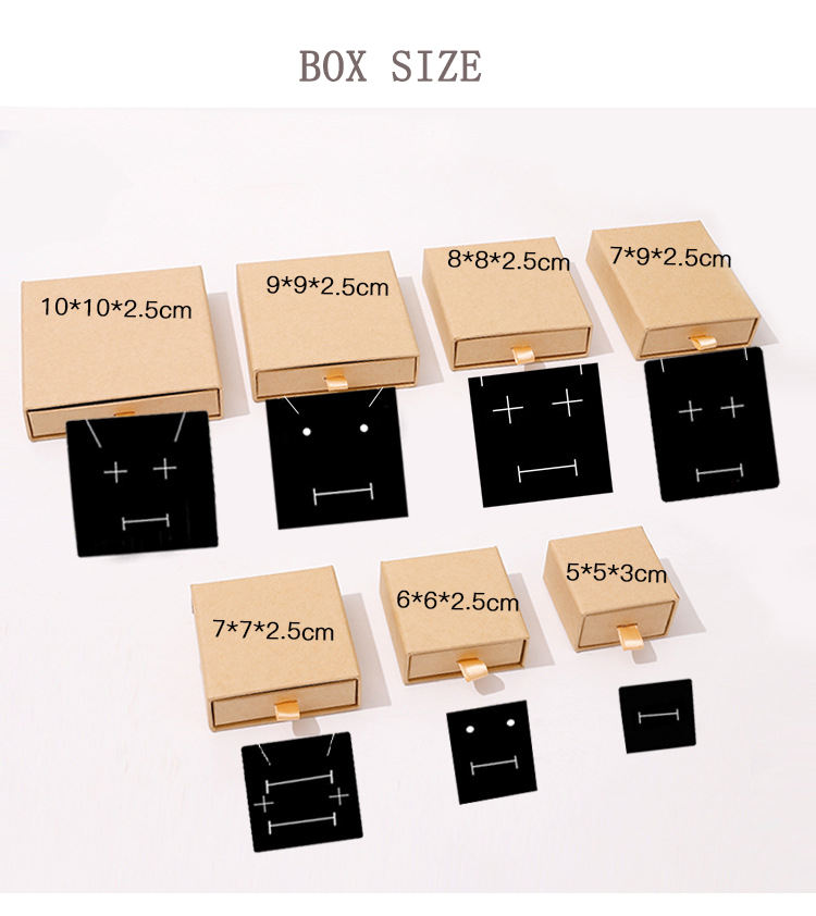 Custom Logo Sliding Drawer With Foam Tray Necklace And Bracelet Gift Box Jewelry Packaging Box