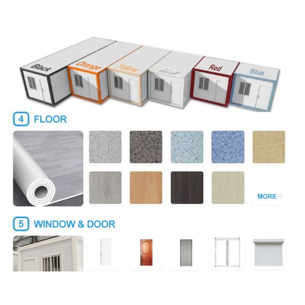 20ft Detachable Room Prefab House Assembly Modular Box Container House for School Buildings