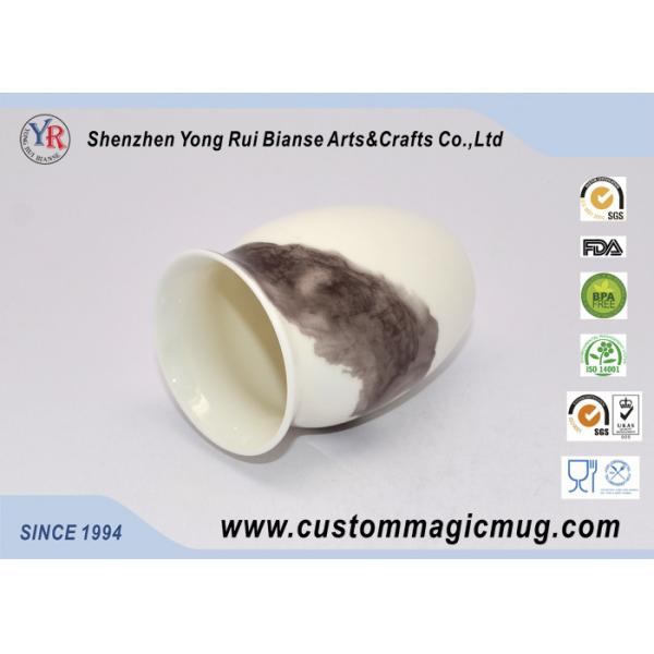 Unique Shape Hot Water Color Changing Ceramic Mug For Drinking Tea Cup