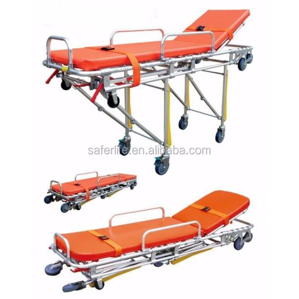Aluminum Alloy Automatic Hospital Loading Ambulance Stretcher