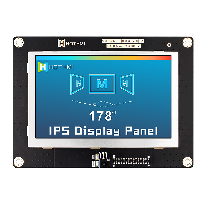 5.0 Inch IPS 800x480 Wide Temperature TFT LCD Module Display Panel LVDS