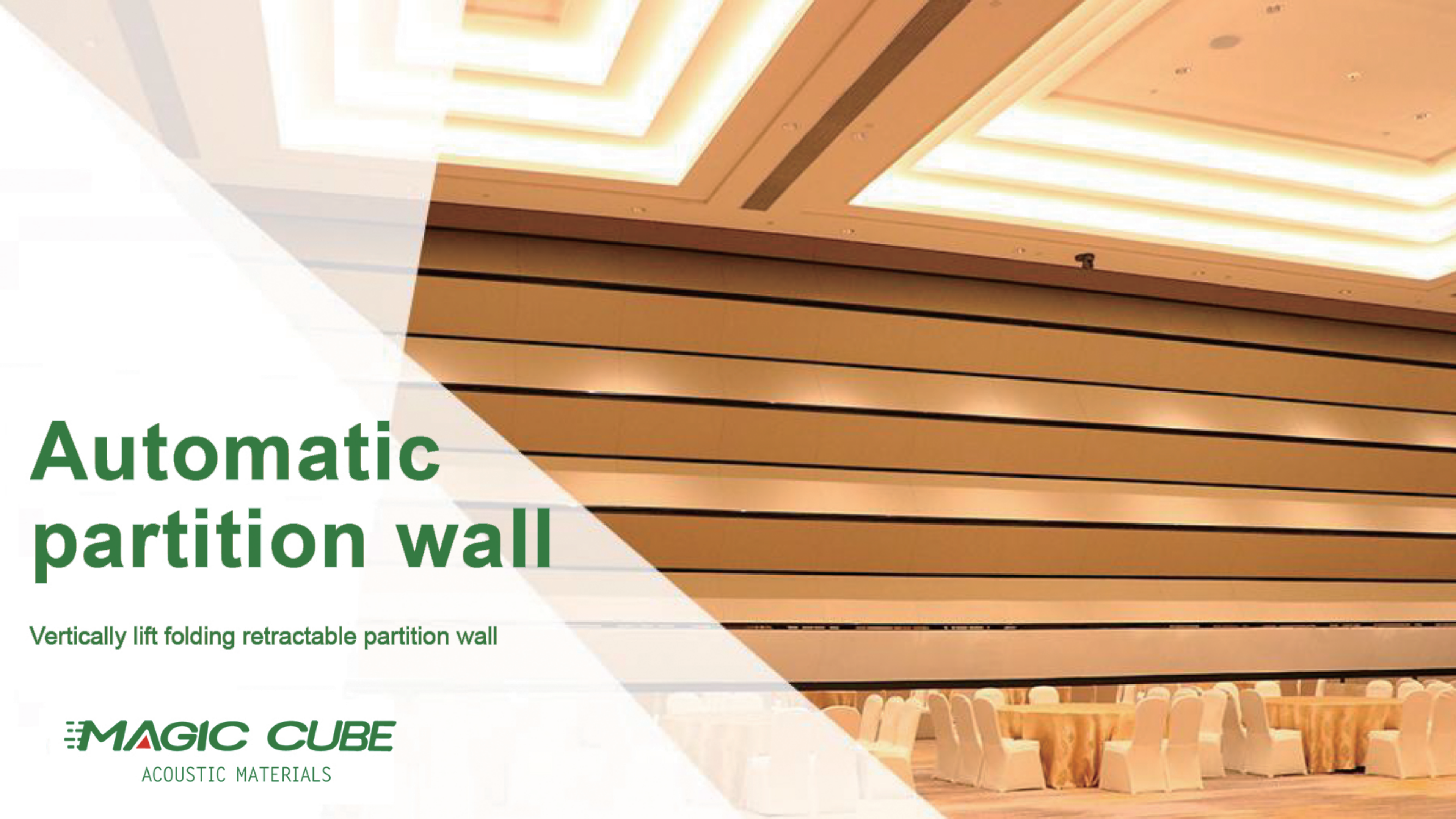Adjustable Speed Sound Insulation Movable Partition Wall with High Flexibility for Professional Space Division