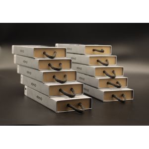 FSC Watch Custom Rigid Paper Box With Paper String Embossing