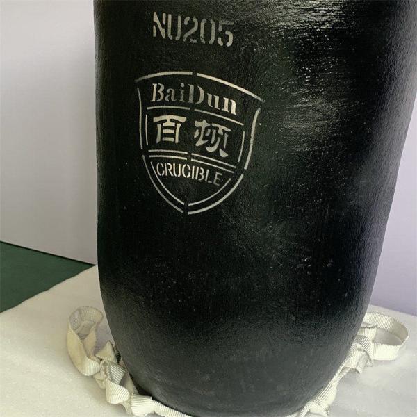 Circular Black High Temperature Resistance Crucible For Copper Melting