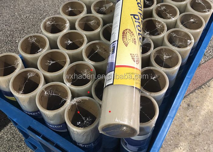 Transparent Clear 24" X 200' 60 Mic 80 Mic 100 Mic Thickness Stretch Protect Film Roll For Carpet Protection