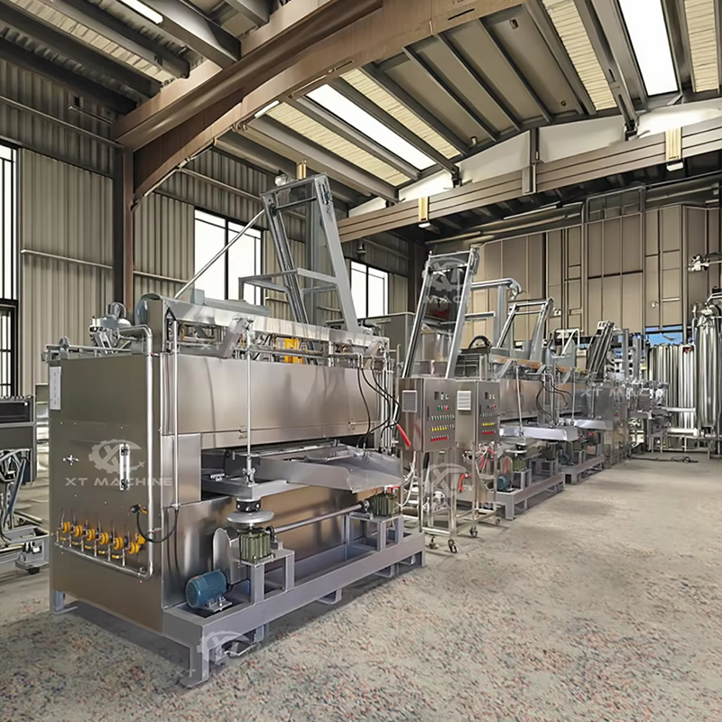 304 Stainless Steel Nuts Roaster Machine with 50kg/h Capacity and 220V/380V Voltage for Even Heating
