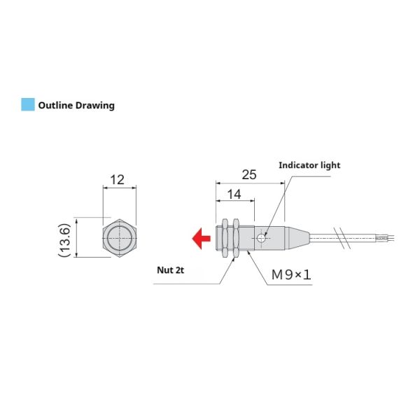 ZPS024 IP67 Rated DC5-24V Magnetic Proximity Sensor Digital Transducer Switch with S/N Pole Wires