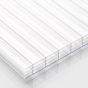 Quality UV Protection Twin Wall Polycarbonate Panels , Multiwall Polycarbonate Roofing Sheets for sale