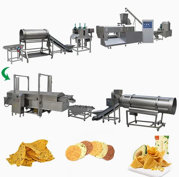 Corn puff snack making machine / puffed corn snack production line