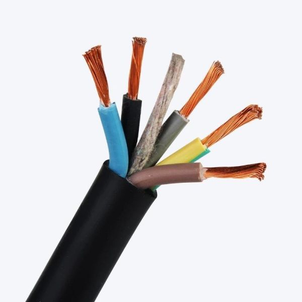 Single Core Flexible Power Wire H07RN-F Custom Size 2.5 Mm Rubber Cable