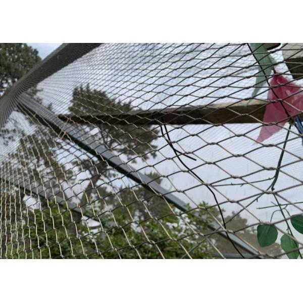 SS304 1.5mm 22mm Wire Rope Stainless Steel Cable Netting For Aviary Fencing