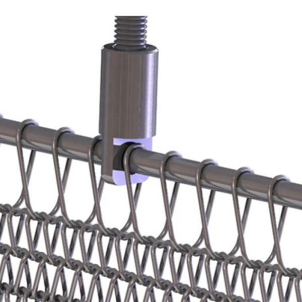 1.2m Flexible Spiral Woven Stainless Steel Mesh Curtain Drapery