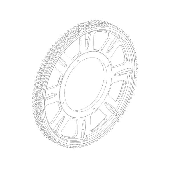 Duplex Escalator Bead Chain Sprocket 91 Teeth Escalator Roller Chain Sprocket